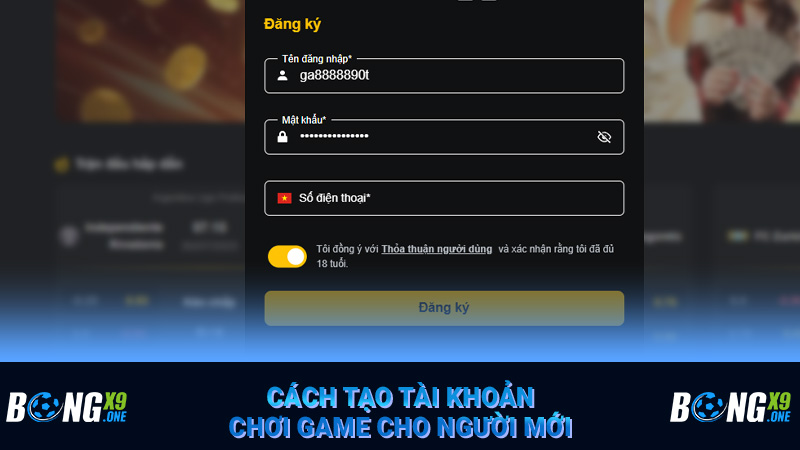 Cách tạo tài khoản chơi game cho người mới
