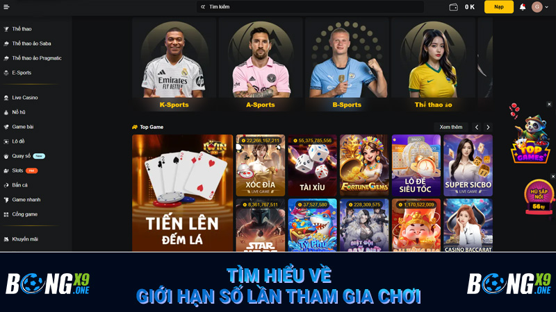 Tìm hiểu về giới hạn số lần tham gia chơi