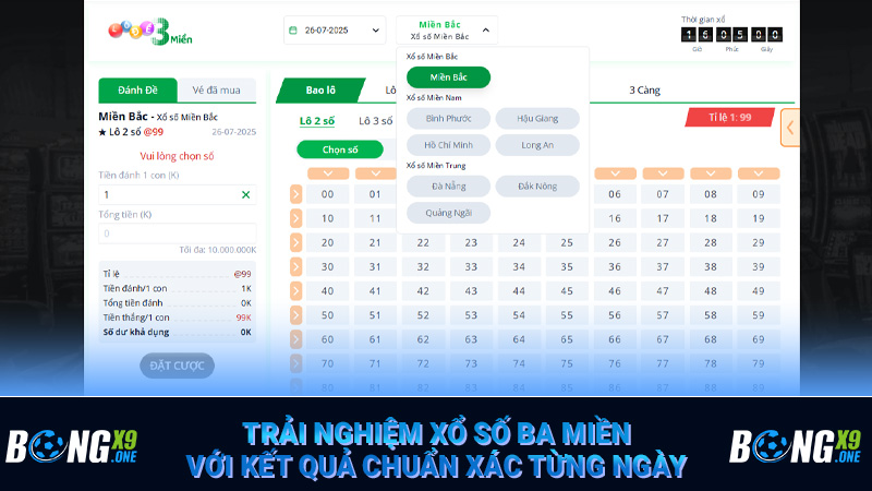 Trải nghiệm xổ số ba miền với kết quả chuẩn xác từng ngày