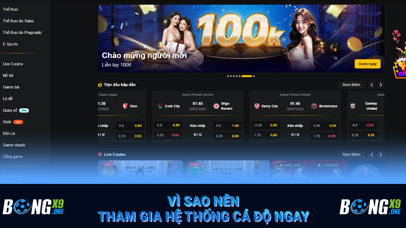 Vì sao nên tham gia hệ thống cá độ ngay